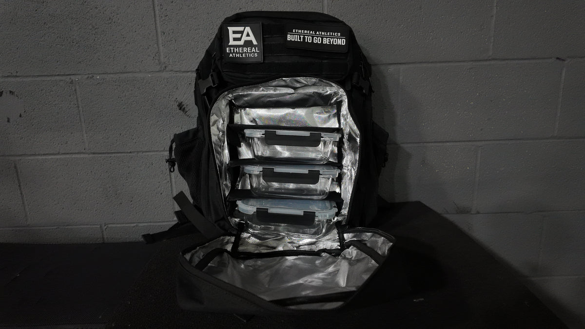 Ethereal Performance Pack 45L meal prep backpack by Ethereal Athletics